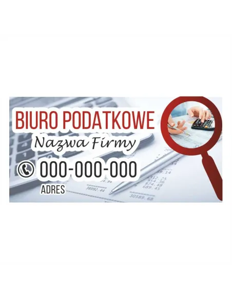Baner reklamowy gotowe wzory banerów - Biuro podatkowe