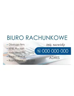 Baner reklamowy gotowe wzory banerów - Biuro rachunkowe