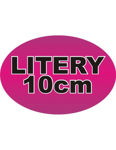 Litery napisy cyfry samoprzylepne naklejki z folii 10 cm