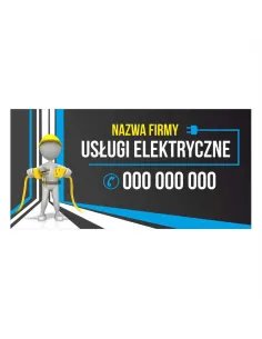 Baner reklamowy gotowe wzory banerów - Usługi elektryczne