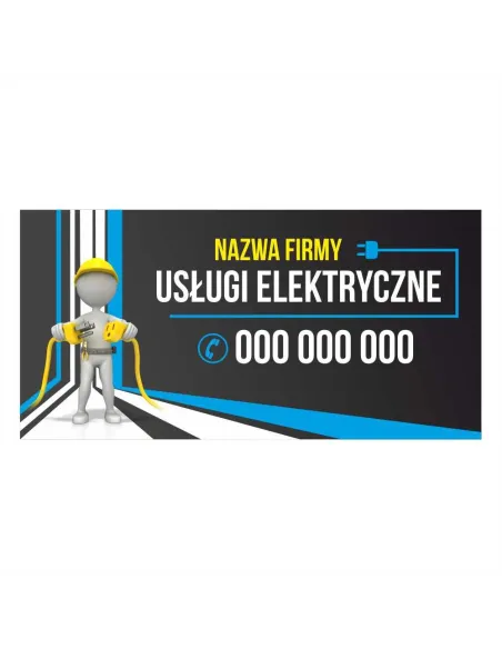 Baner reklamowy gotowe wzory banerów - Usługi elektryczne