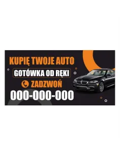 Baner reklamowy gotowe wzory banerów - Kupię twoje auto