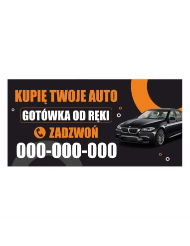 Baner reklamowy gotowe wzory banerów - Kupię twoje auto