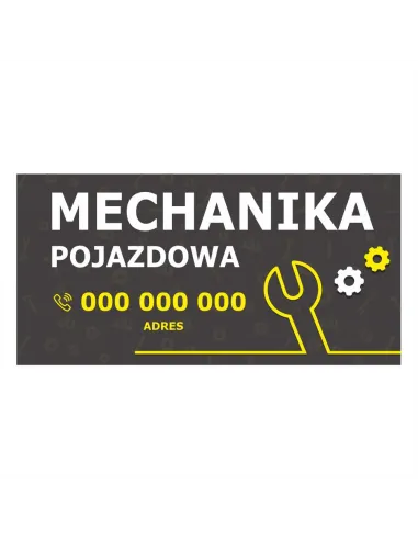 Baner reklamowy gotowe wzory banerów - Mechanika pojazdowa