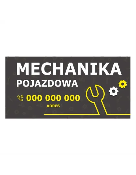 Baner reklamowy gotowe wzory banerów - Mechanika pojazdowa