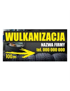 Baner reklamowy gotowe wzory banerów - Wulkanizacja