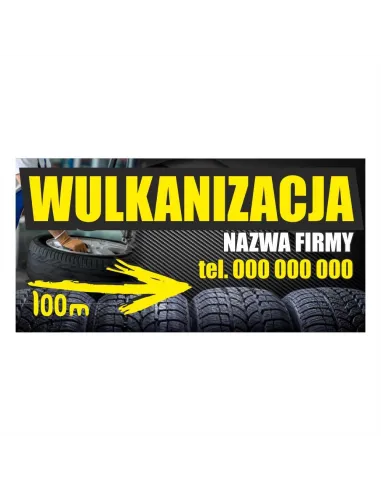 Baner reklamowy gotowe wzory banerów - Wulkanizacja
