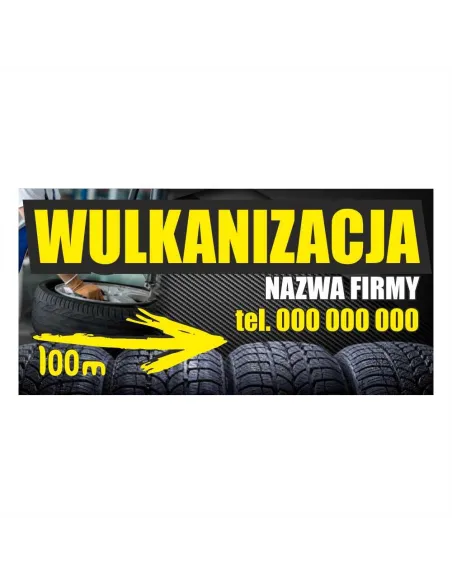 Baner reklamowy gotowe wzory banerów - Wulkanizacja