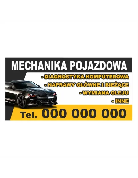 Baner reklamowy gotowe wzory banerów - Mechanika pojazdowa