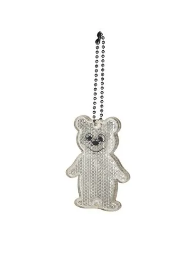 Odblaskowy brelok miś z nadrukiem UV LOGO  100 sztuk