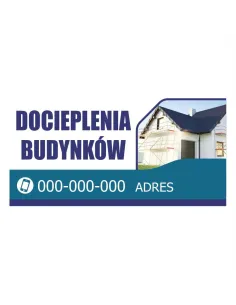 Baner reklamowy gotowe wzory banerów - Docieplenia budynków