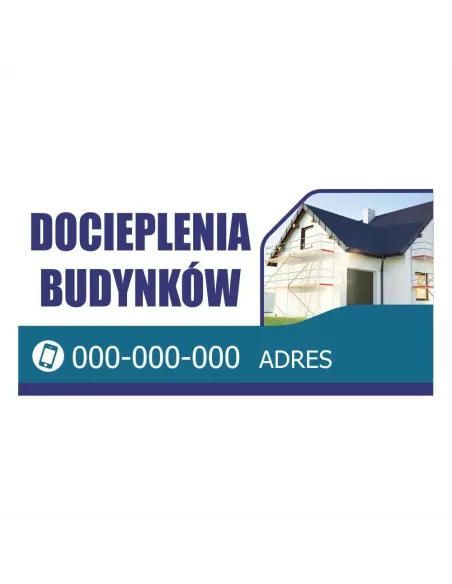 Baner reklamowy gotowe wzory banerów - Docieplenia budynków