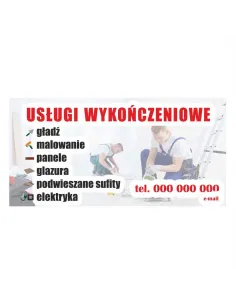 Baner reklamowy gotowe wzory banerów - Usługi wykończeniowe