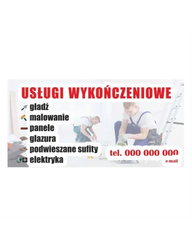 Baner reklamowy gotowe wzory banerów - Usługi wykończeniowe