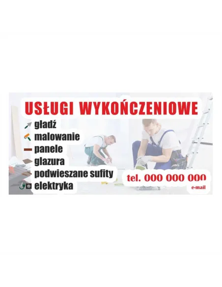 Baner reklamowy gotowe wzory banerów - Usługi wykończeniowe
