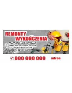Baner reklamowy gotowe wzory banerów - Remonty wykończenia
