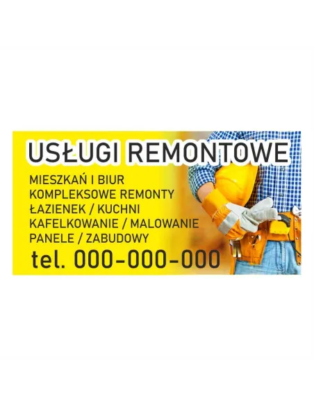 Baner reklamowy gotowe wzory banerów - Usługi remontowe