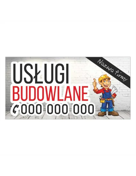 Baner reklamowy gotowe wzory banerów - Usługi budowlane