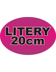 Litery napisy cyfry samoprzylepne naklejki z folii  20 cm