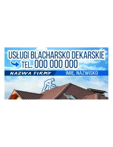 Baner reklamowy gotowe wzory banerów - Usługi blacharsko dekarskie