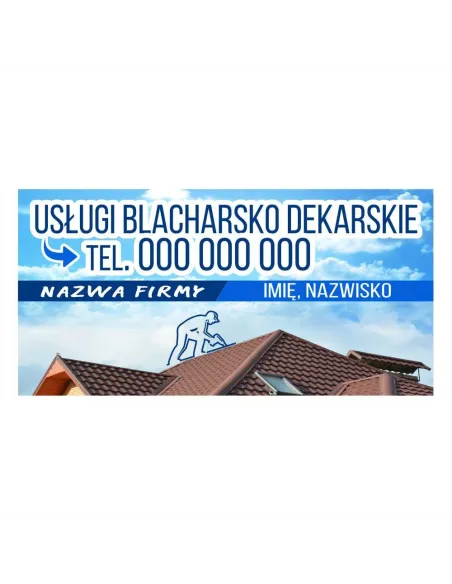 Baner reklamowy gotowe wzory banerów - Usługi blacharsko dekarskie