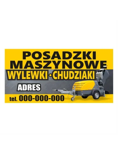 Baner reklamowy gotowe wzory banerów - Posadzki maszynowe