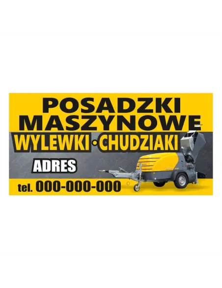 Baner reklamowy gotowe wzory banerów - Posadzki maszynowe