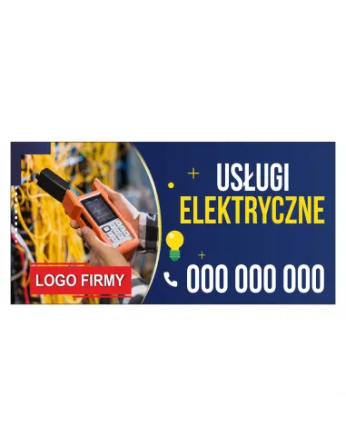 Baner reklamowy gotowe wzory banerów -Usługi elektryczne