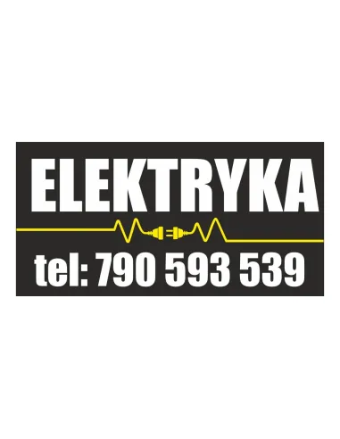 Baner reklamowy gotowe wzory banerów - Elektryka