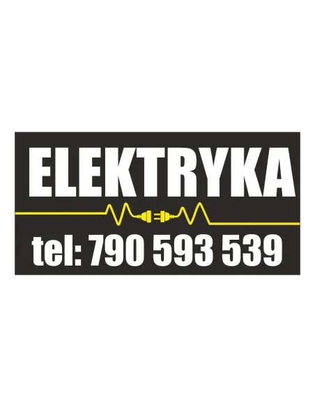 Baner reklamowy gotowe wzory banerów - Elektryka