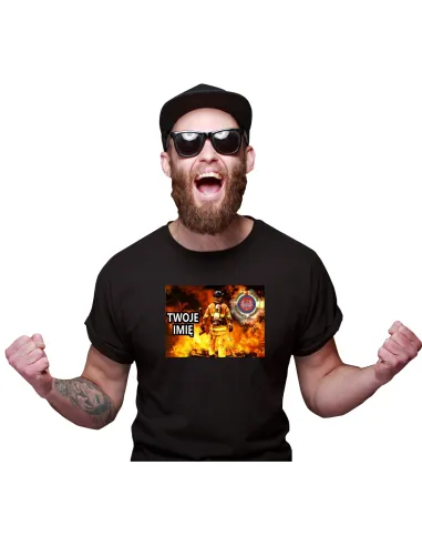 Koszulka Straż pożarna OSP dla strażaka z nazwą jednostki