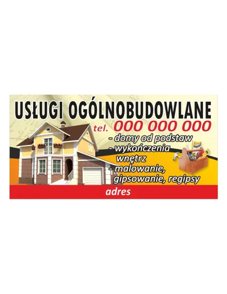 Baner reklamowy gotowe wzory banerów -Usługi ogólnobudowlane