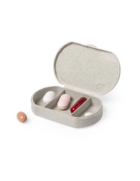 BAMBUSOWY POJEMNIK REKLAMOWY NA TABLETKI z nadrukiem UV LOGO 100  szt