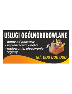 Baner reklamowy gotowe wzory banerów - Usługi ogólnobudowlane