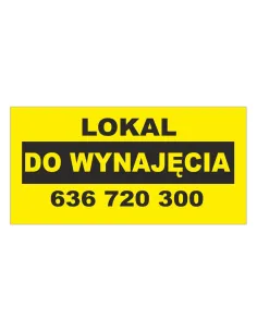 Baner reklamowy gotowe wzory banerów - Lokal do wynajęcia