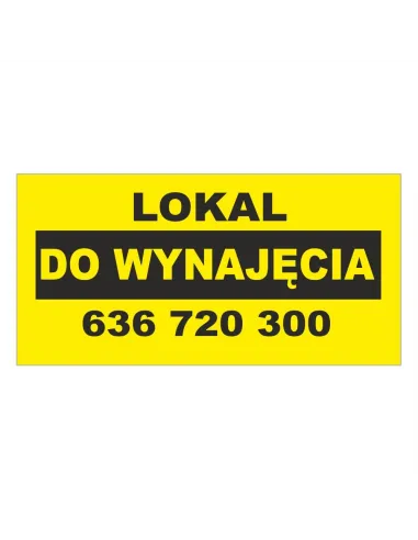 Baner reklamowy gotowe wzory banerów - Lokal do wynajęcia