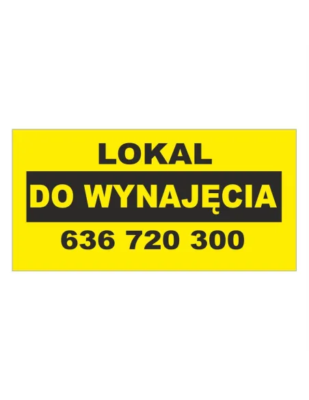 Baner reklamowy gotowe wzory banerów - Lokal do wynajęcia