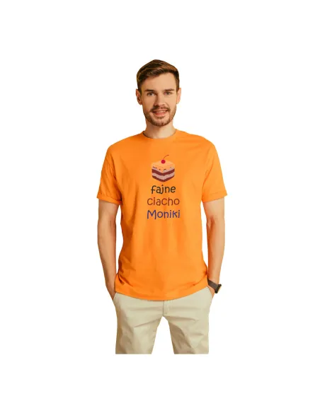 Koszulka z nadrukiem fajne ciacho imię