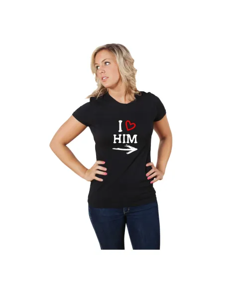 Koszulka z nadrukiem I love him