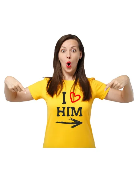 Koszulka z nadrukiem I love him