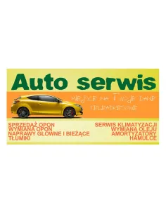 Baner reklamowy gotowe wzory banerów - Auto serwis