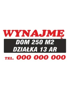 BANERY GOTOWE sprzedam wynajmę do wynajęcia sprzedam działkę mieszkanie