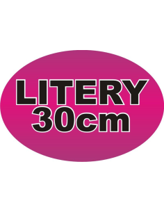 Litery napisy cyfry samoprzylepne naklejki z folii  30 cm