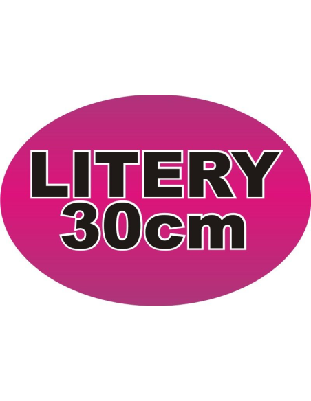 Litery napisy cyfry samoprzylepne naklejki z folii  30 cm