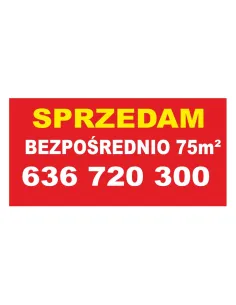 Baner Sprzedam bezpośrednio  - Gotowy wzór