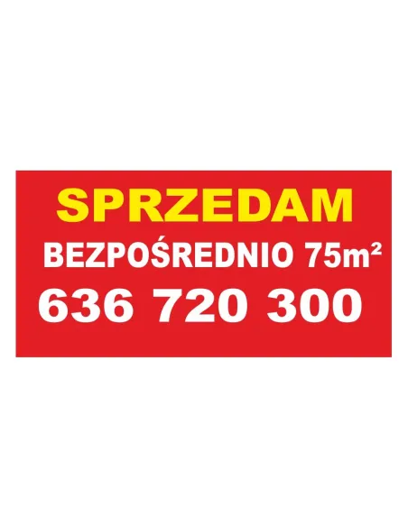Baner Sprzedam bezpośrednio  - Gotowy wzór
