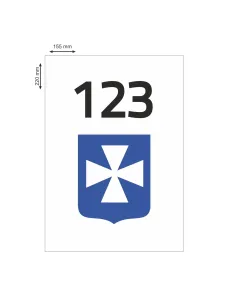 NAKLEJKI MAGNETYCZNE oznaczenie TAXI RZESZÓW numer