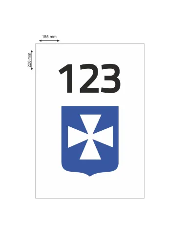 NAKLEJKI MAGNETYCZNE oznaczenie TAXI RZESZÓW numer