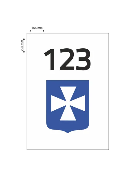 NAKLEJKI MAGNETYCZNE oznaczenie TAXI RZESZÓW numer