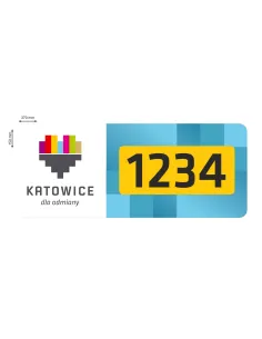 NAKLEJKI MAGNETYCZNE oznaczenie TAXI KATOWICE